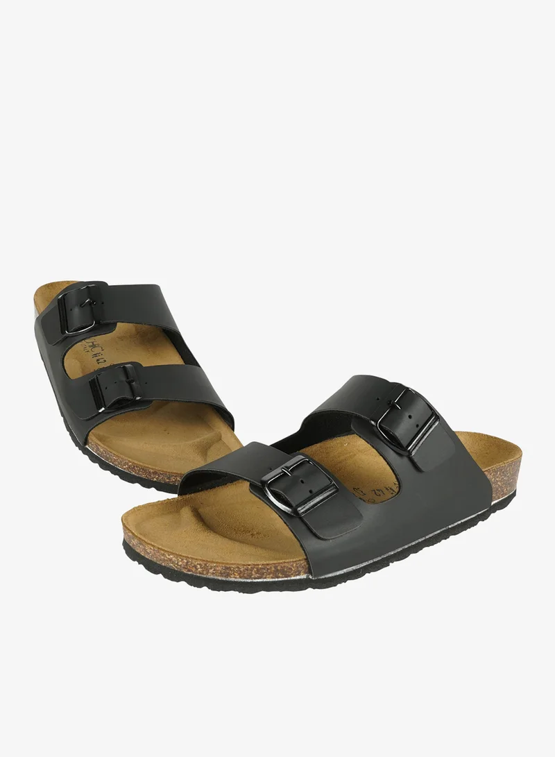 بيوتشيك صنادل رجالي بشريطين بيوشيك -أسود