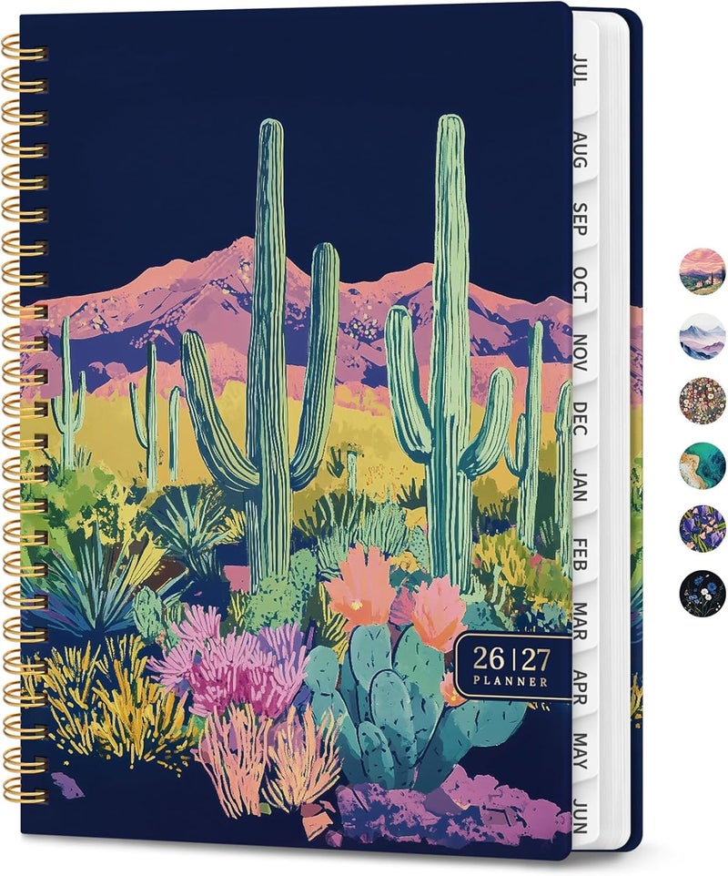 ZOTIA Planner 2026-2027, Monthly and Weekly Academic Planner July 2026 - June 2027, Hardcover Student Teacher Planning Agenda Calendar Book with Tabs, Perfect for Office School Supplies, A5 (6.3" x 8.5 - Image 1
