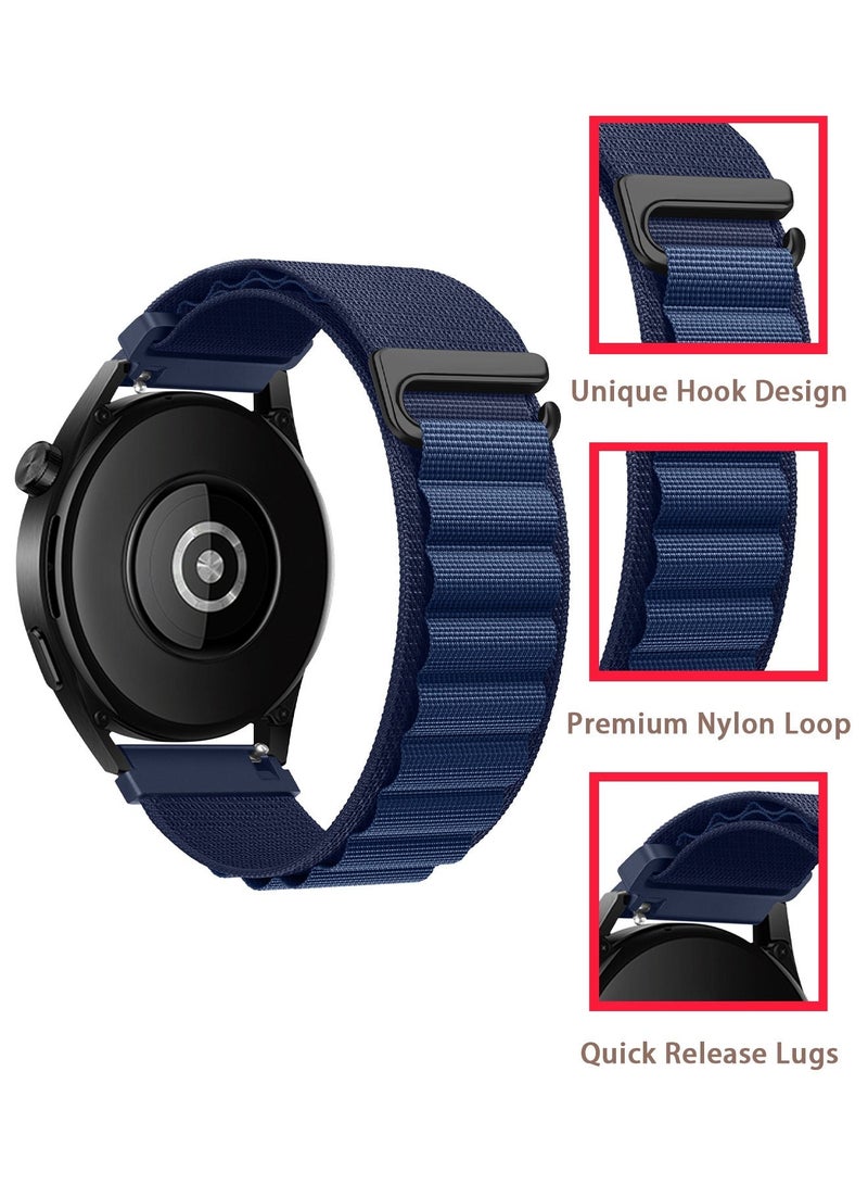 X-level حزام بديل ساعة هواوي 4 مقاس 22 مم حزام معصم بديل متوافق مع ساعة هواوي 4/ساعة GT3 46 مم/GT4 46 مم/GT2e 46 مم/GT2 46 مم/ساعة 2 كلاسيك حزام نايلون رياضي حزام سريع الإطلاق - Image 3