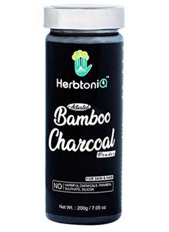 Herbtoniq Organic Activated Bamboo Charcoal Powder For Making Mud Mask For Face Facial Hair & Body 200Gm  - Image 3