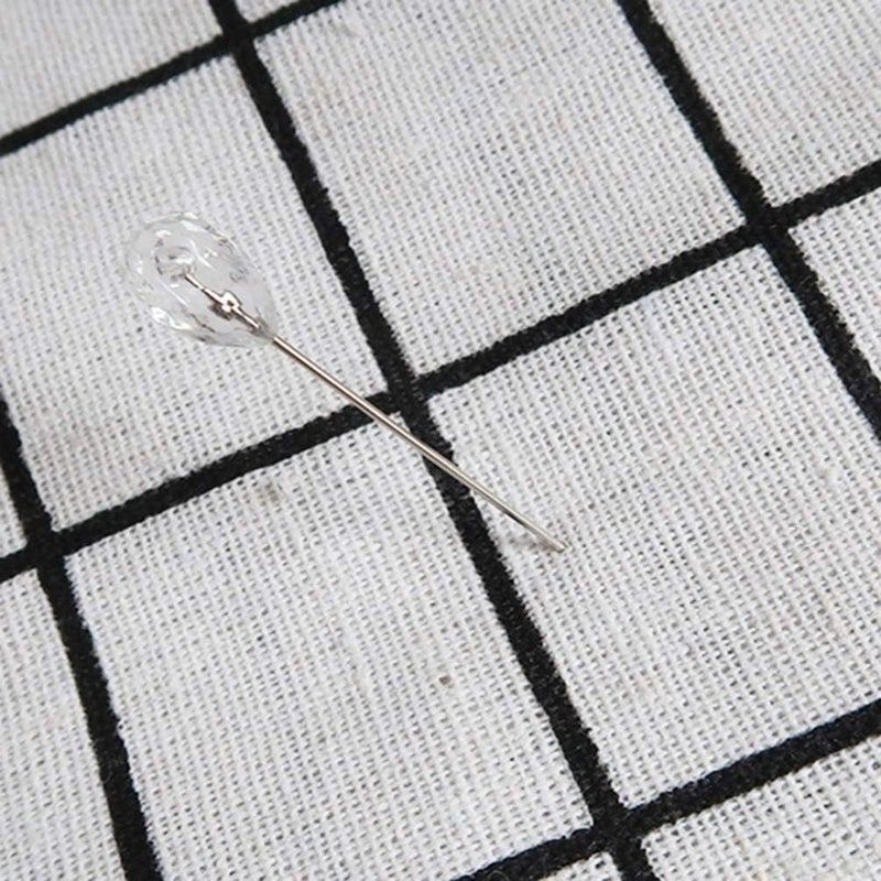 klarako Corsage Pins Rhinestone Flower Pins Straight Head Pins for DIY Wedding Bouquet Craft Decoration 100Pcs - Image 4