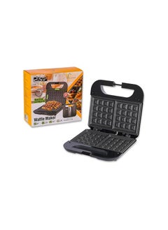 DSP Professional Waffle Maker 750W with Premium Waffle Iron Outer Cool Touch Housing with Stainless Steel Rim with Indicator Light Non-slip Feet Easy Release Handle Non-stick Coated Plate for Easy Cleaning KC1234