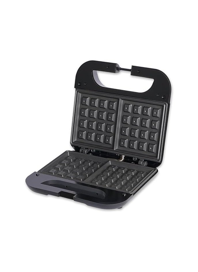 DSB - DSP Professional Waffle Maker 750W with Premium Waffle Iron Outer Cool Touch Housing with Stainless Steel Rim with Indicator Light Non-slip Feet Easy Release Handle Non-stick Coated Plate for Easy Cleaning KC1234 - Image 1