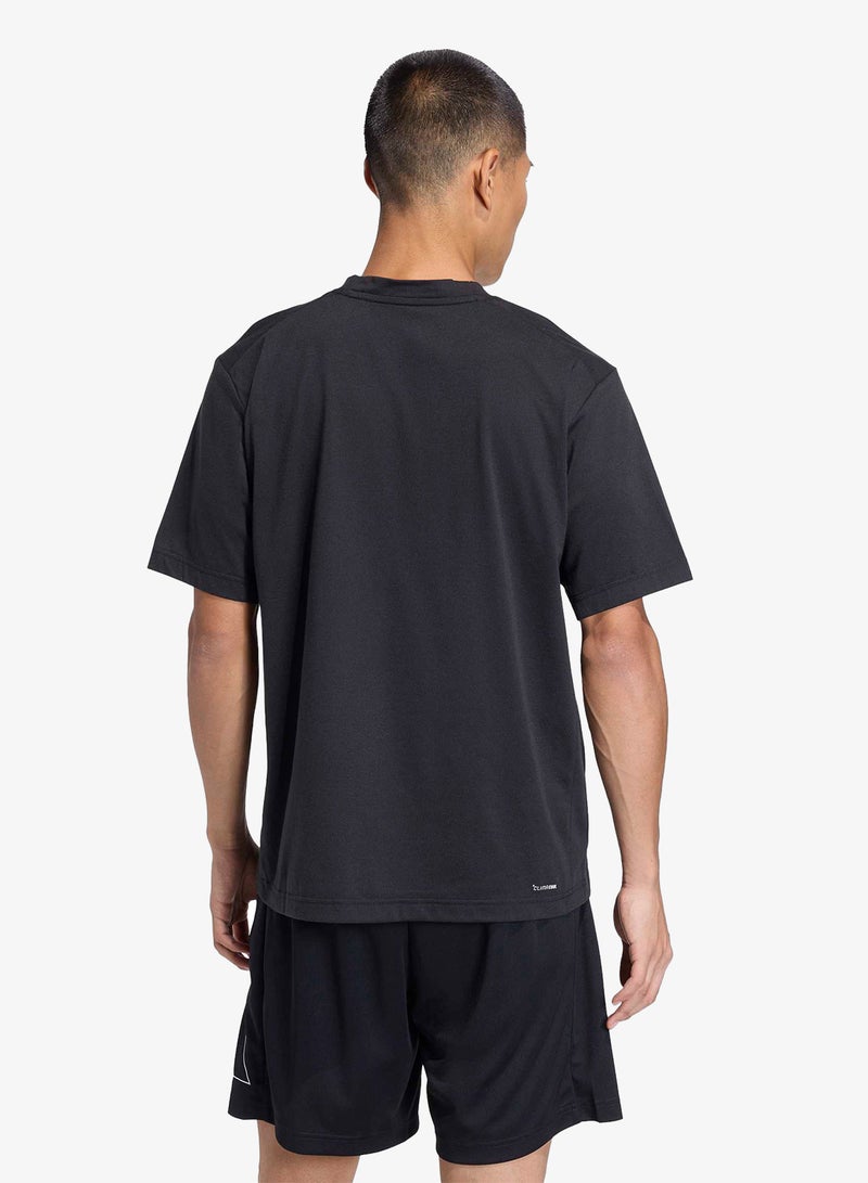 Adidas Workout Essentials Feelready Logo T-Shirt - Image 2