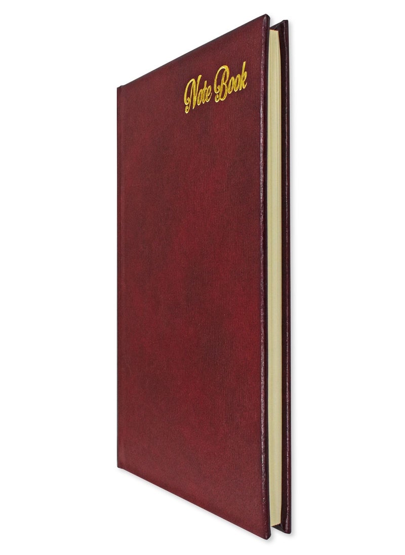 FIS FIS Notebook Bonded Leather, Size A5, Italian Ivory Paper, 70 GSM, 196 Pages, 8 mm Ruled, Hard Cover, Colour Maroon - FSNBHCA5IVBLMR  - Image 3