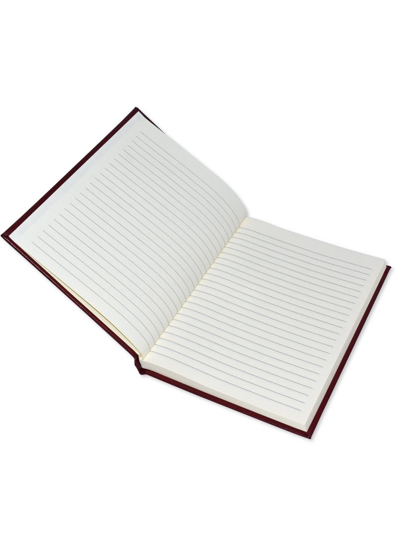 FIS FIS Notebook Bonded Leather, Size A5, Italian Ivory Paper, 70 GSM, 196 Pages, 8 mm Ruled, Hard Cover, Colour Maroon - FSNBHCA5IVBLMR  - Image 2