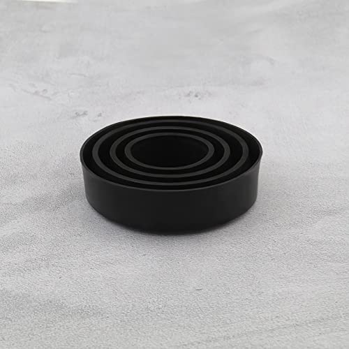 Micro Traders 2PCS Car LED Headlight Dust Covers 45-90mm Rubber Seal Waterproof Dustproof Headlamp Cap Car Headlight Housing Shell Cap Black - Image 5