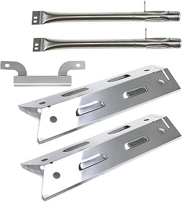 Yiming Grill Replacement Parts for Brinkman 810-4220-S, Stainless Steel Grill Heat Plate Shields, Pipe Burner Tubes, - Image 1