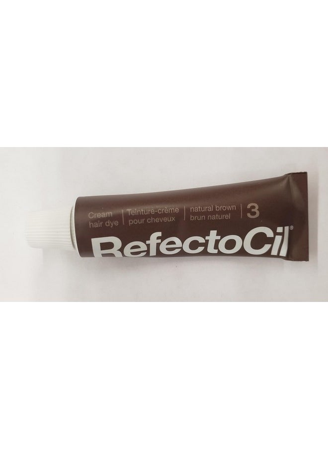 Refectocil - Cream Hair Dye 2Pack Professional Hair Tint For Longlasting Color Natural Brown (3) + Light Brown (3.1) - Image 1