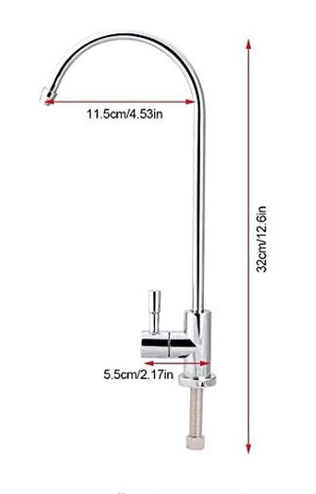 IONIX RO Tap, RO Tap Connector, RO tap for Water Purifier, Imported Ro faucet tap/faucet for under sink water purifier/All Ro water purifiers, Stainless Steel Tap, RO Drinking Water Filter - Image 2