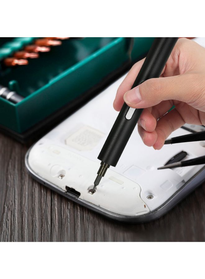 NIBEMINENT Mini Electric Cordless Precision Screwdriver Black - Image 3