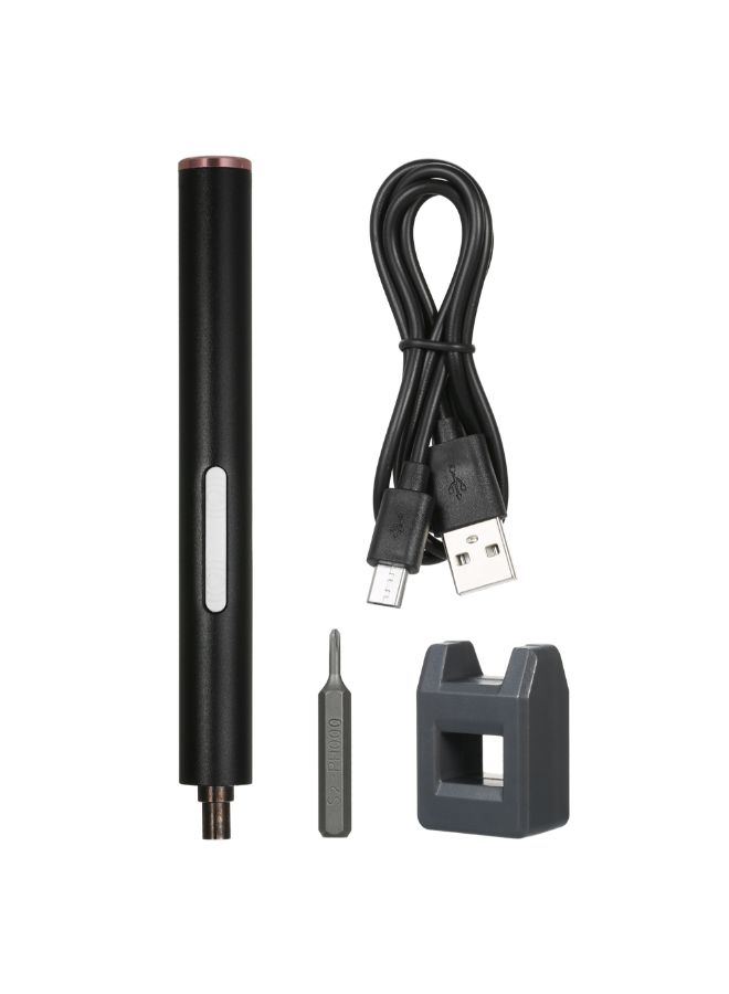 NIBEMINENT Mini Electric Cordless Precision Screwdriver Black - Image 4