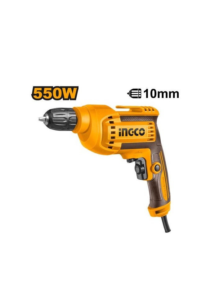 INGCO INGCO Rotary Drill 10mm 550W ED550382 – Compact & Powerful Electric Drill for Concrete, Wood & Metal  - Image 2