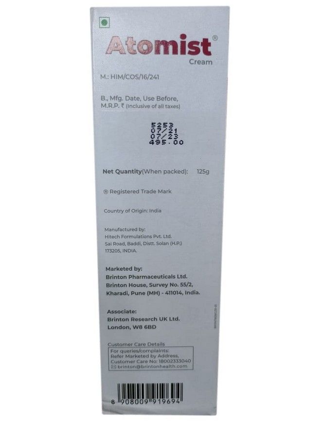 Brinton Atomist Skin Barrier Repair Cream 125 Gm; Enriched With Ceramides Oats Lipids & Gla - Image 4