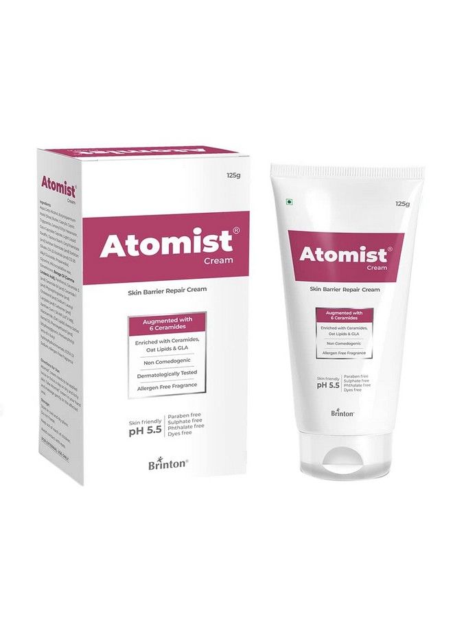 Brinton Atomist Skin Barrier Repair Cream 125 Gm; Enriched With Ceramides Oats Lipids & Gla - Image 2