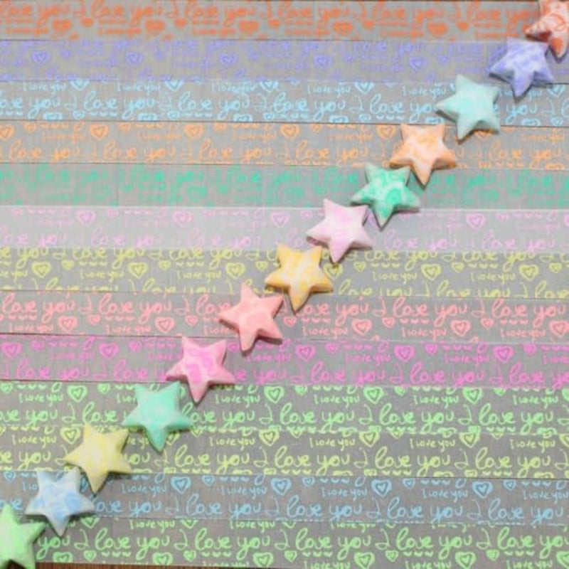 Origami Stars Paper Package, 400 Sheets of Glowing Paper in 20 Colors, DIY Folding for Crafts, Luminous Stars Glows in The Dark, Ideal for Decorations and Gifts - Image 4