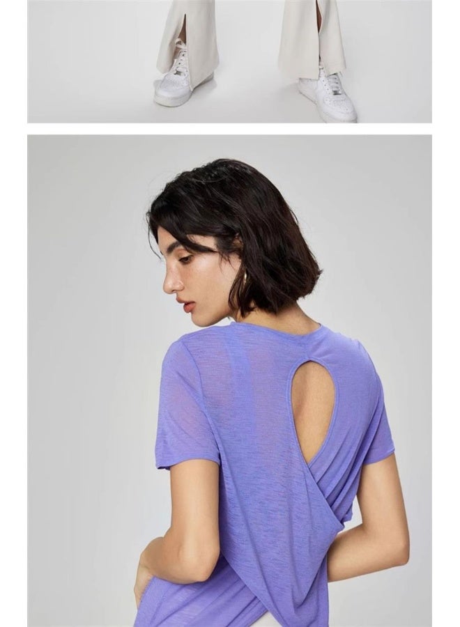 alo Alo Yoga Lightweight Loose-Fit Short Sleeve T-Shirt - Perfect for Activewear - Image 3