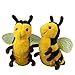 AngelGift 2PCS Cute Big Soft Plush Realistic Honey Bee Stuffed Animals Toy Doll 6 Bumblebee Plushie Toys Best Birthday Christmas Anniversary Fiesta Party Classroom Prizes Gifts for Children Kids Baby Toys - Image 2