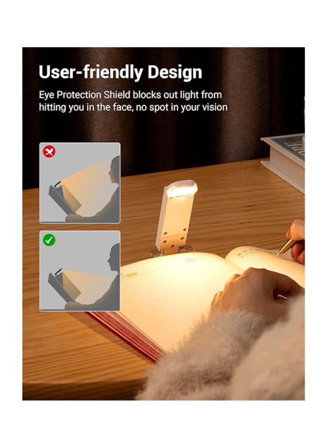general USB Rechargeable Book Light, Warm White, Brightness Adjustable for Eye-Protection, LED Clip on Portable Bookmark Light for Reading in Bed, Car - Image 3