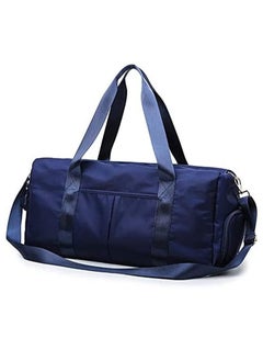MahMir Gym Bag with Shoes Compartment, Sports Bag with Waterproof Pocket for Wet Towels, Travel Duffel Bag for Men and Women by Mahmir (Blue)  - Image 2