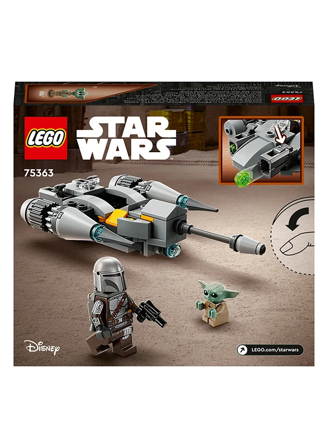 ليغو Star Wars The Mandalorian N-1 Starfighter Microfighter 75363 Building Toy Set for Kids; Fun Gift Idea for Kids Aged 6 and Up; Quick-Build, Stud-Shooting Construction Model for Action Play (88 Pieces) LEGO