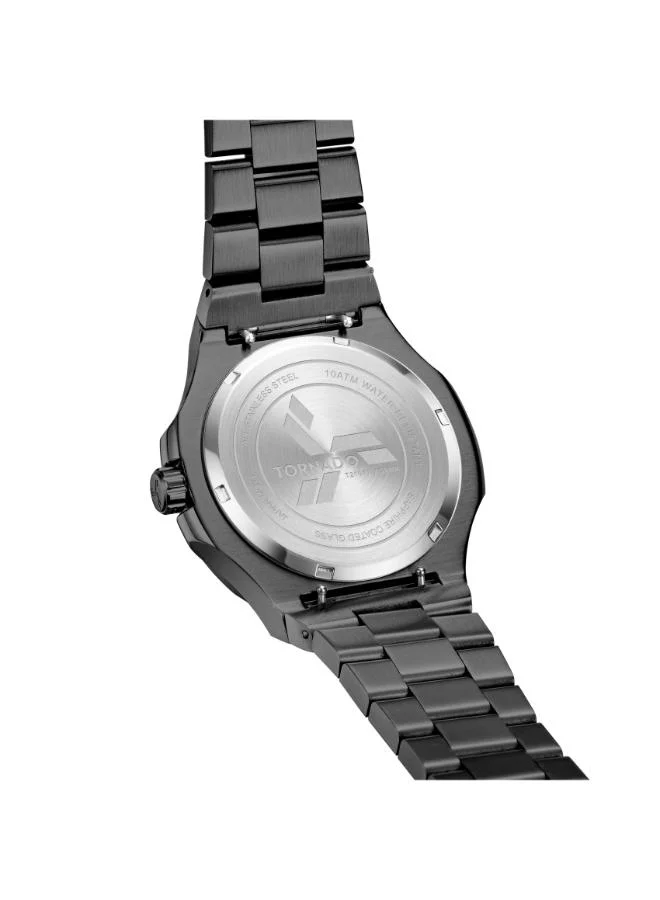 TORNADO Men's Stainless Steel Analog Watch T21001-XBXNK - 43 mm