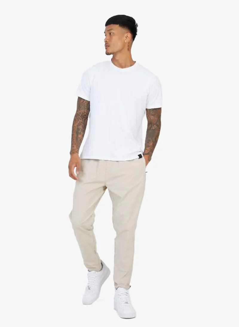 BRAVE SOUL MENS RIPSTOP PANT ELASTICATED WAIST. X1 BACK POCKET X2 SIDE ENTRY POCKETS WITH ZIP.