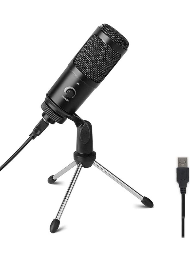 General - USB Microphone Plug and Play, Capacitor Microphone Cardioid Pickup PC Laptop Recording Microphone Portable and Lightweight, Microphone Set with Stand External Microphones - Image 1