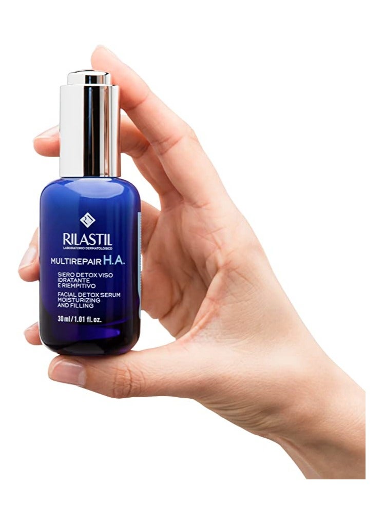 Rilastil Multirepair H.A. Repairing Detox Serum Moisturizing And Filling 30Ml - Image 2