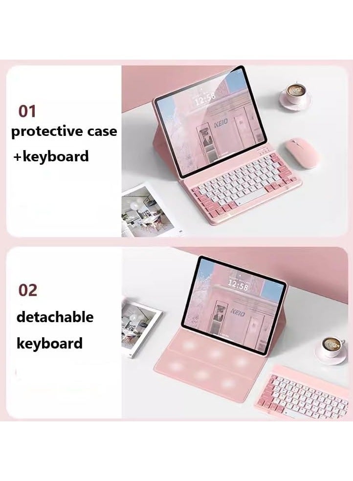 Color-blocked Keyboard Case Compatible with Huawei Matepad 11.5 2023,Magnetic Detachable, Pen Slot and Mouse  - Image 4