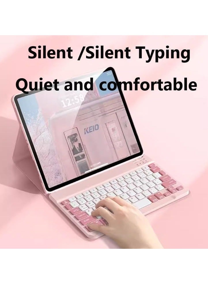 Color-blocked Keyboard Case Compatible with Huawei Matepad 11.5 2023,Magnetic Detachable, Pen Slot and Mouse  - Image 3