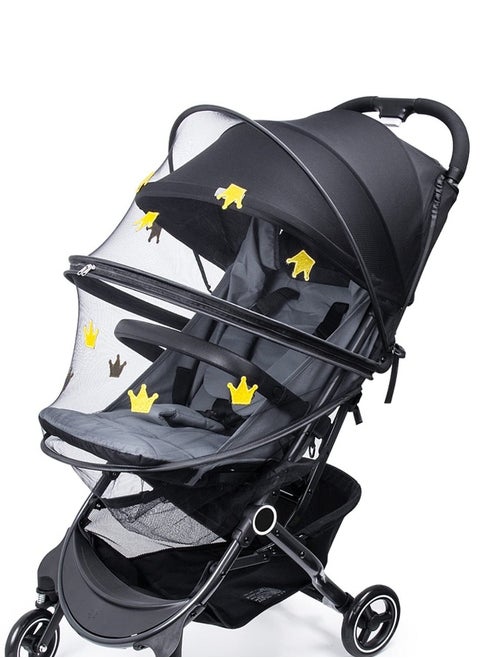 Stroller Mosquito Net, Universal Mosquito Net for Baby Bassinet Mosquito Net Infant Insect Bug Net Cover Portable Folding Mosquito Netting for Cradles