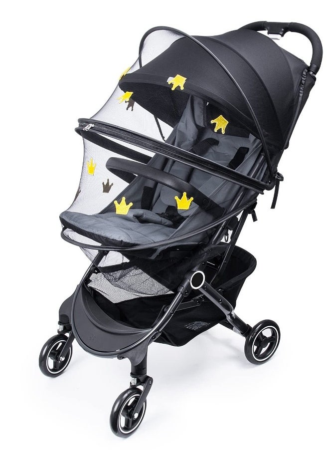 Stroller Mosquito Net, Universal Mosquito Net for Baby Bassinet Mosquito Net Infant Insect Bug Net Cover Portable Folding Mosquito Netting for Cradles