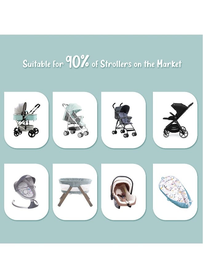 Stroller Mosquito Net, Universal Mosquito Net for Baby Bassinet Mosquito Net Infant Insect Bug Net Cover Portable Folding Mosquito Netting for Cradles