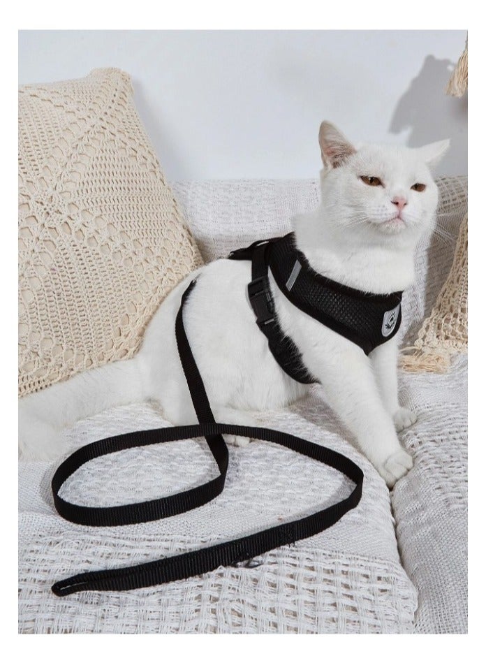 Cat Harness and Leash Set for Walking, Escape Proof Soft Adjustable Vest - Image 1