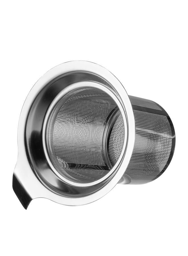 Godinger Tea Cup with Lid and Infuser, Porcelain Teacups with Stainless Steel Filter, Tea Mugs, Tea Gifts for Tea Lovers, Set of 2, 15oz - Image 4