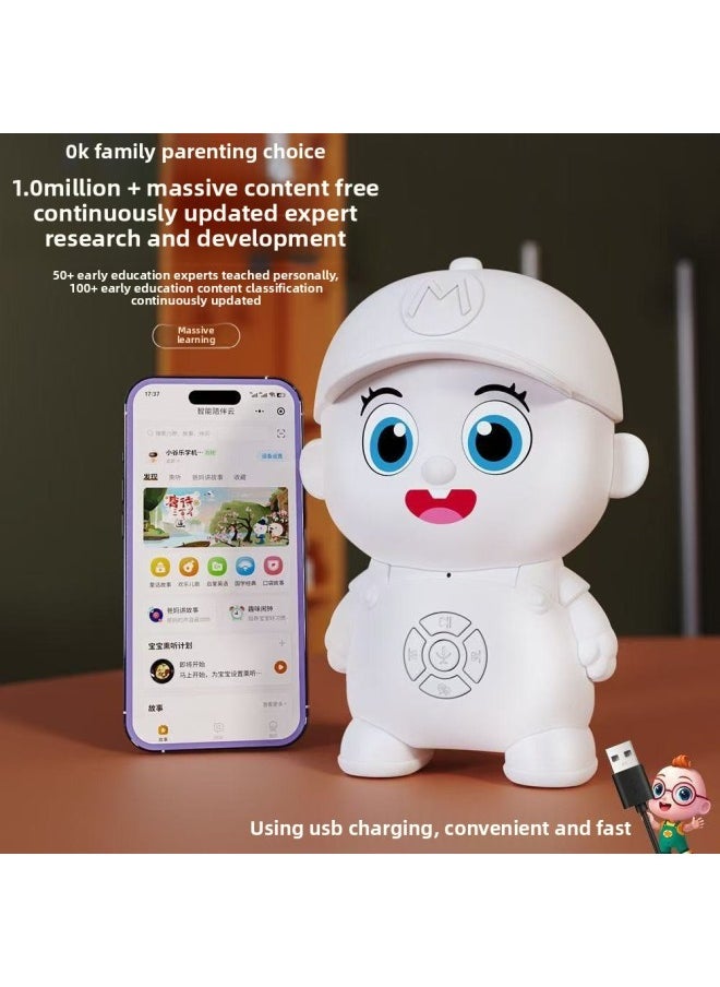 null - House Small Valley AI Intelligent APP Voice Children's Educational Early Education Story Machine Little Boys And Girls Dialogue Learning Toys-Color:Wifi Version + Ai Dialogue + Remote Mutual Chat [color Box] - Image 1
