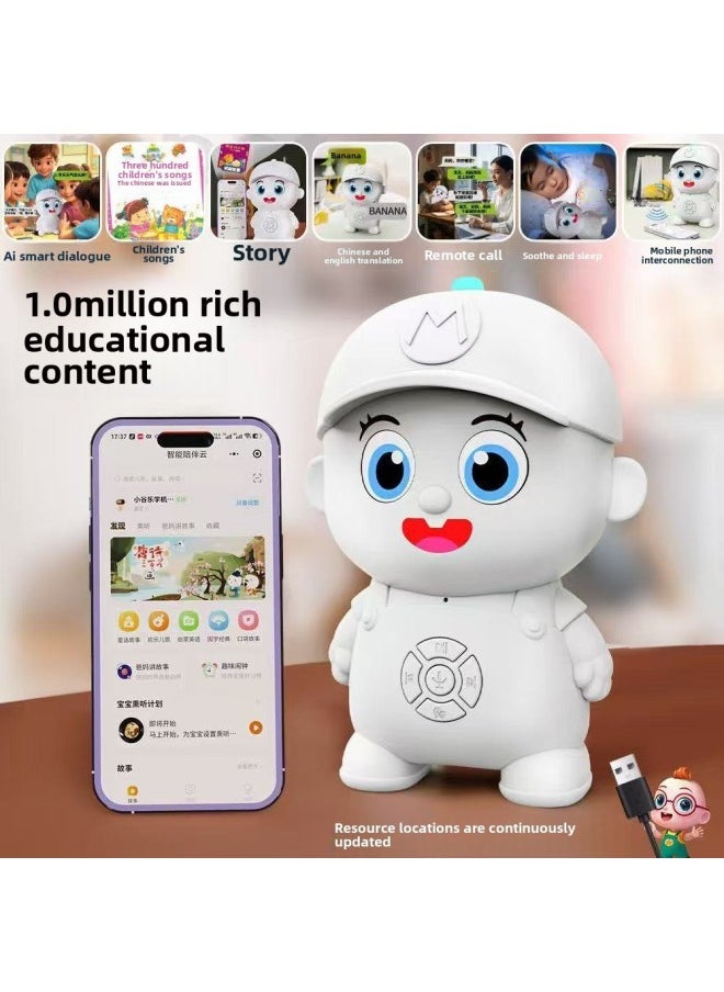 null - House Small Valley AI Intelligent APP Voice Children's Educational Early Education Story Machine Little Boys And Girls Dialogue Learning Toys-Color:Wifi Version + Ai Dialogue + Remote Mutual Chat [color Box] - Image 1