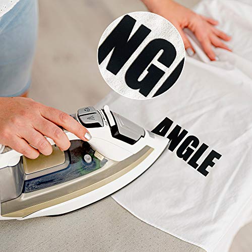Magfok Iron-on Letters 2 Inch Transfer, 18 Sheets (Black) - Image 3