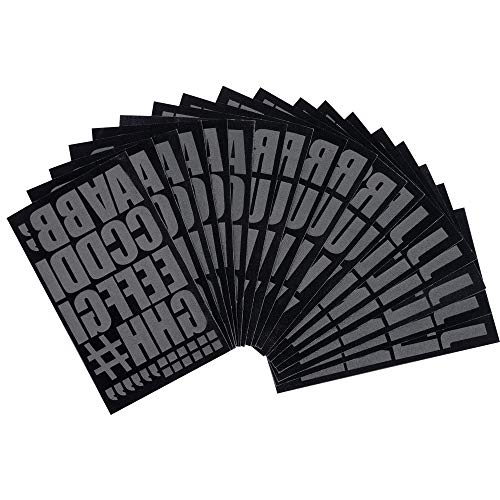 Magfok Iron-on Letters 2 Inch Transfer, 18 Sheets (Black) - Image 5