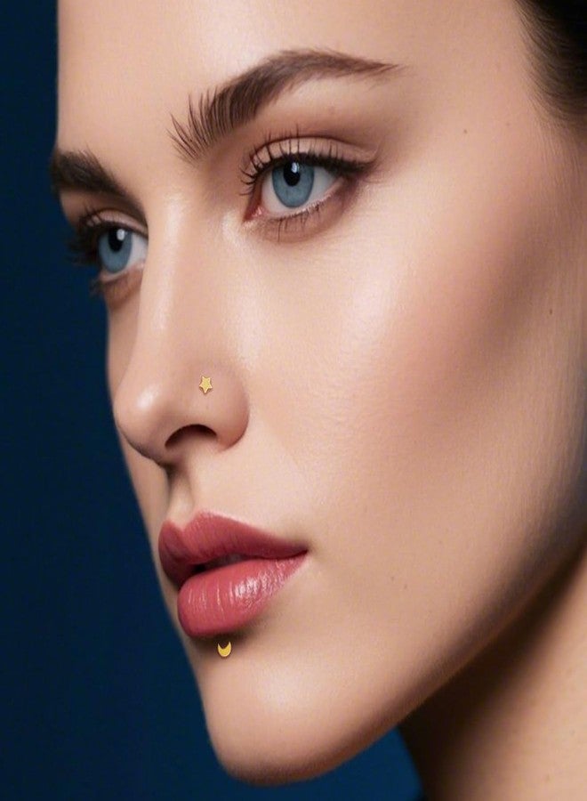 limerencia Titanium Threadless Flat Back Earrings Stud, 20G Press Fit Titanium Push Pop in Cartilage Tragus Labret Lip Medusa Conch Body Piercing Jewelry Hypoallergenic for Women Men, Titanium, no - Image 4