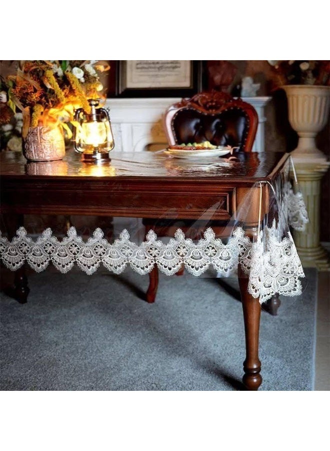 Luxury Sheer Lace Tablecloth - A touch of elegance and sophistication to your everyday table and special occasions B (2.30 m * 1.5 m) - Image 2