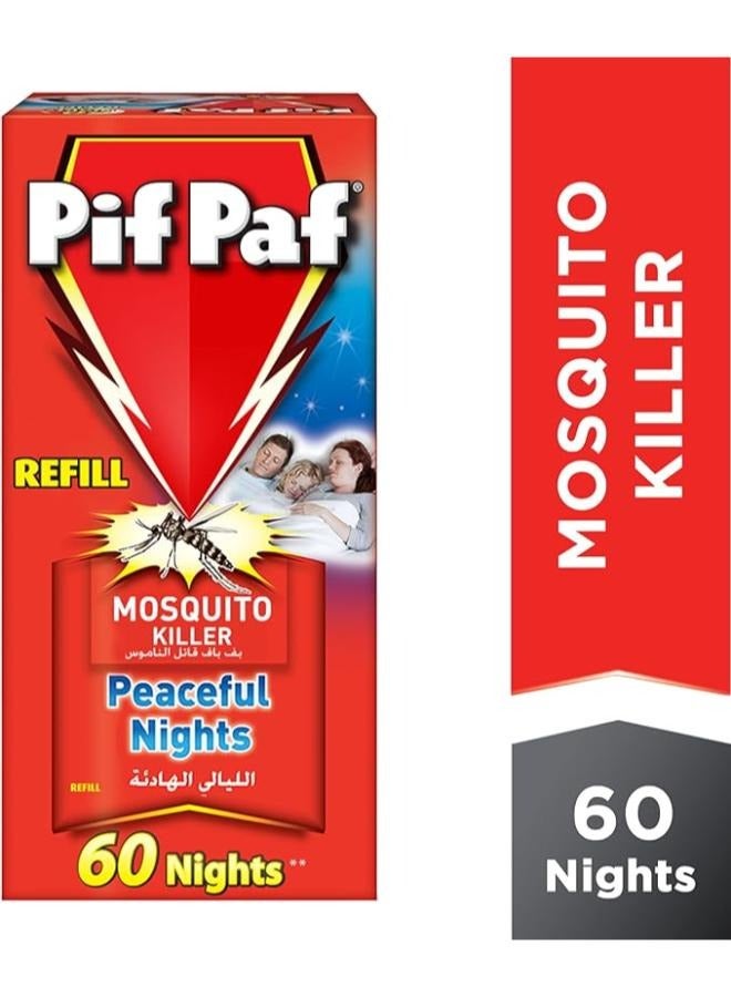 Pif Paf 2PCs  Pif Paf Mosquito Killer Liquid Electric Device Kit 60 Nights Refill 45ml - Image 3