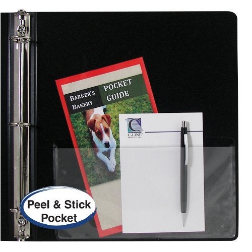 C-Line Self-Adhesive Add-On Filing Pockets, 8-3/4 x 5-1/8, 10 per Pack (70185) - Image 2