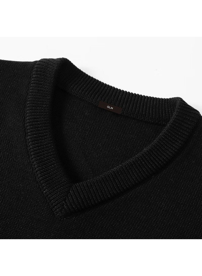 Glm Men's Sweater Autumn Winter Korean Style Trendy Warm Knitwear Base Shirt - Image 2