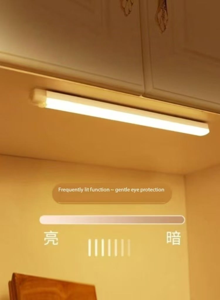 Motion Sensor Light, Night Light, Stick Anywhere, Built-in Battery, Rechargeable Power, Closet Lighting LED Light (Dimmable, 3 Pack, 50cm/Piece) - Human Body Sensing - Magnetic Mount - Rechargeable Night Light for Kitchen, Stairs, Bedroom, Drawer  - Image 3