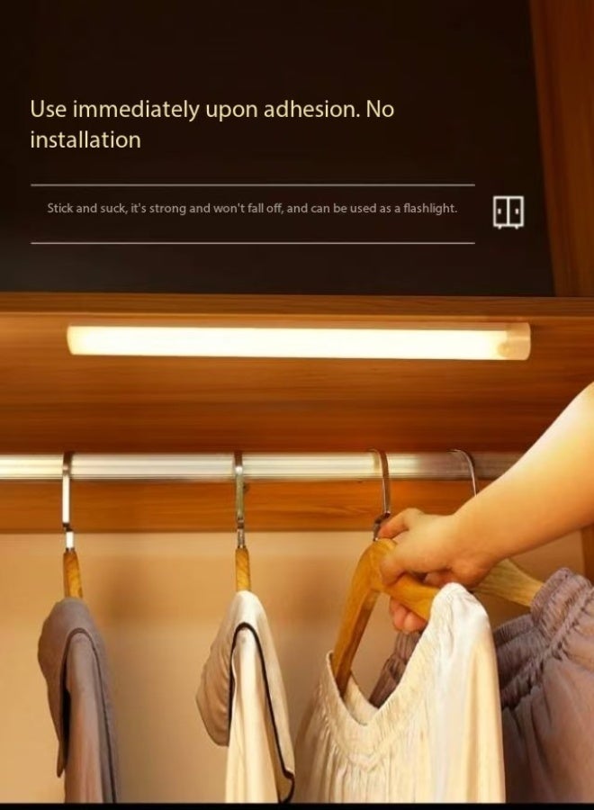 Motion Sensor Light, Night Light, Stick Anywhere, Built-in Battery, Rechargeable Power, Closet Lighting LED Light (Dimmable, 3 Pack, 50cm/Piece) - Human Body Sensing - Magnetic Mount - Rechargeable Night Light for Kitchen, Stairs, Bedroom, Drawer - Image 3