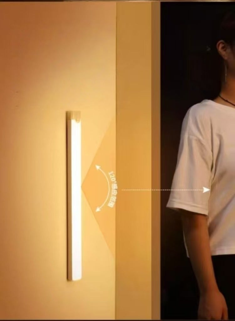 Motion Sensor Light, Night Light, Stick Anywhere, Built-in Battery, Rechargeable Power, Closet Lighting LED Light (Dimmable, 3 Pack, 50cm/Piece) - Human Body Sensing - Magnetic Mount - Rechargeable Night Light for Kitchen, Stairs, Bedroom, Drawer - Image 2