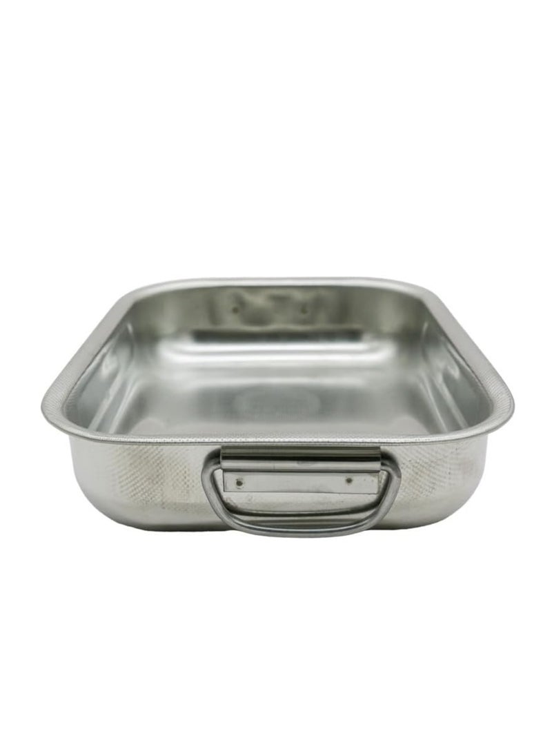 AKDC S/Steel Baking Dish Pan Silver Color 25Cm - Image 2
