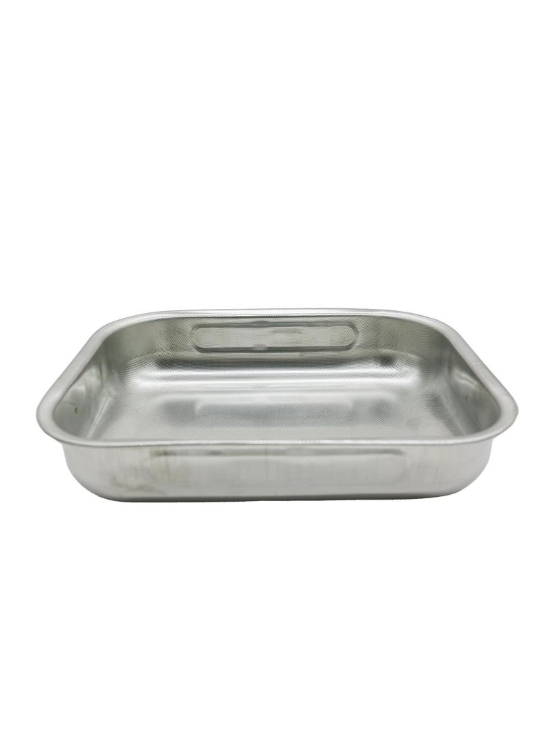 AKDC S/Steel Baking Dish Pan Silver Color 25Cm - Image 3